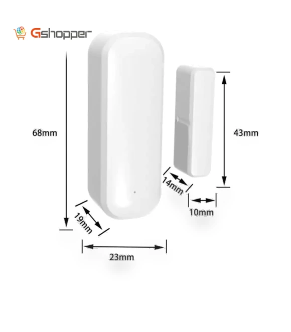 Wifi Door Magnet Smart Sensor with Alexa Compatibility — Smart Home Security, Tuya