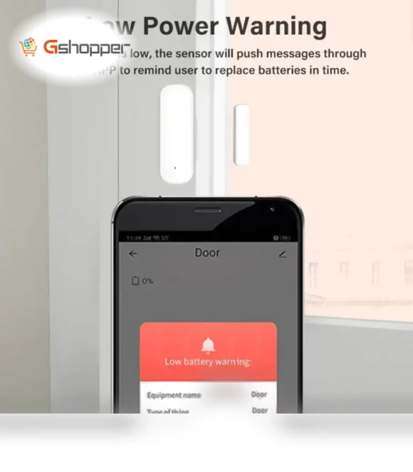 Wifi Door Magnet Smart Sensor with Alexa Compatibility — Smart Home Security, Tuya
