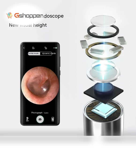 Smart Visual Ear Scoop Endoscope with WiFi — Otoscopes