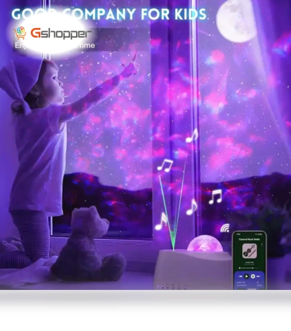 Smart WiFi Nebula Sky Star Night Light Galaxy Projector — Outdoor Light Projectors