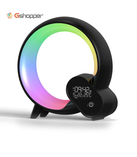 Ambient Light Simulation Sunrise Digital Alarm Clock with Bluetooth Audio — Alarms & Clocks