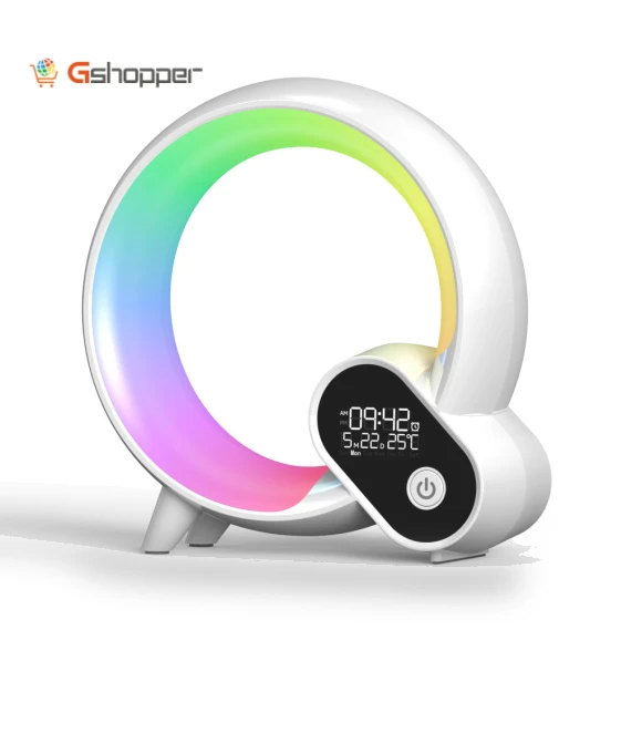 Ambient Light Simulation Sunrise Digital Alarm Clock with Bluetooth Audio — Alarms & Clocks