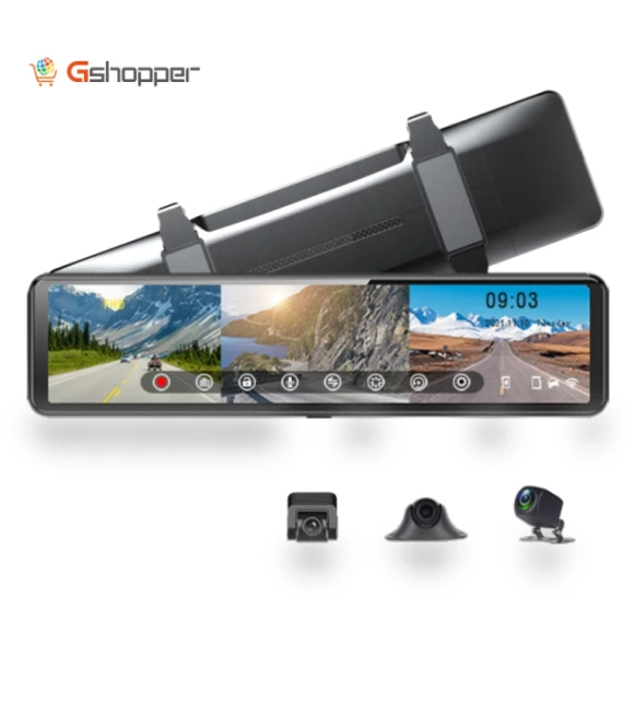 2.5K Intelligent Screen Triple Recording 1080P Streaming Car Recorder — Dashboard Cameras