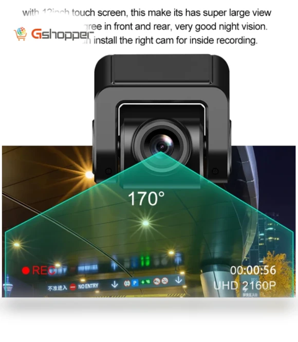 2.5K Intelligent Screen Triple Recording 1080P Streaming Car Recorder — Dashboard Cameras