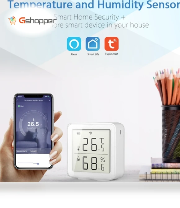 Wireless Smart Digital Home Thermometer — Home Climate Control, TY