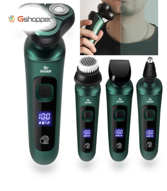 3-in-1 Electric Shaver with Smart Digital Display — Body Groomers