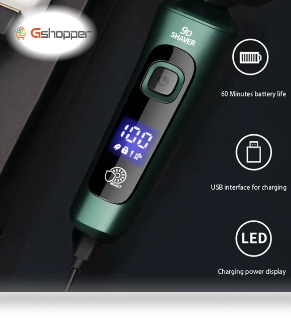3-in-1 Electric Shaver with Smart Digital Display — Body Groomers