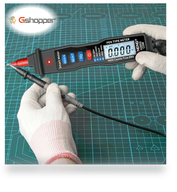 Digital Pen Multimeter 4000 Counts Smart Meter with NCV AC/DC Voltage Resistance Capacitance Testers — Electrical Testers, ANENG