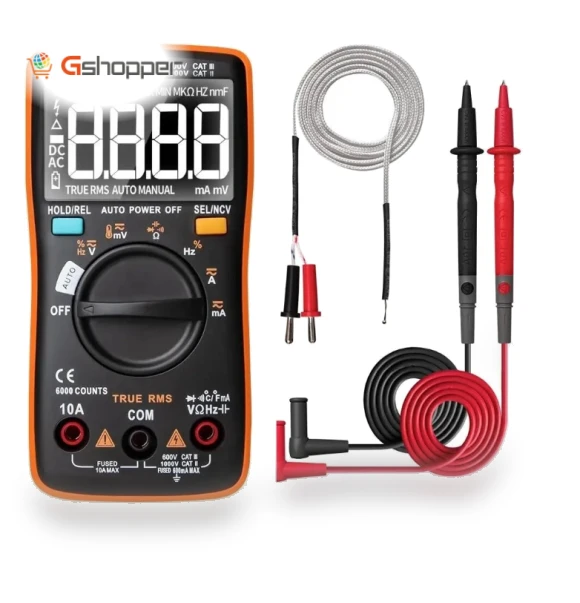 Intelligent Auto Measure True-RMS Digital Multimeter 6000 Counts — Multimeters & Analyzers, ANENG