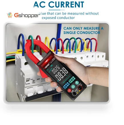 Digital Clamp-On Current Multimeter 6000 Counts True RMS Large Color Display — Clamp Meters, ANENG
