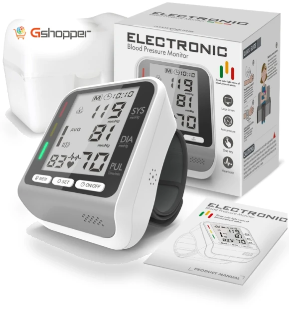 Automatic Electronic Sphygmomanometer Smart Wrist Blood Pressure Meter — Blood Pressure Monitors