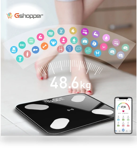 Intelligent Bluetooth Weight Scale with Body Fat Measurement — Body Composition Analysis