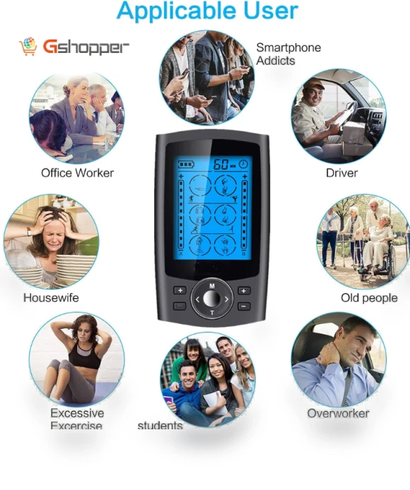 Digital Electronic Pulse Massager with 24 Modes — Muscle Stimulators
