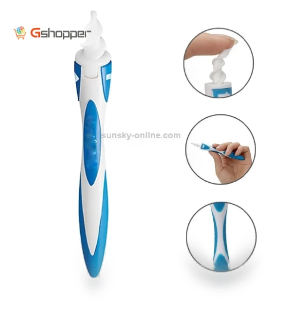 Smart Swab Ear Suction Cleaner with 15 Replacements — Wax Removal, Smart Swab