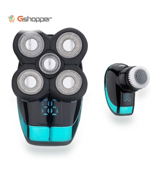 Rechargeable Electric Shaver with Smart Digital Display and Nose Hair Trimmer — Body Groomers