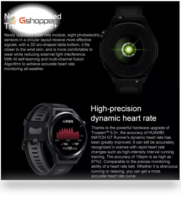 Smart Watch 46mm with Silicone Wristband — Smartwatches, Huawei
