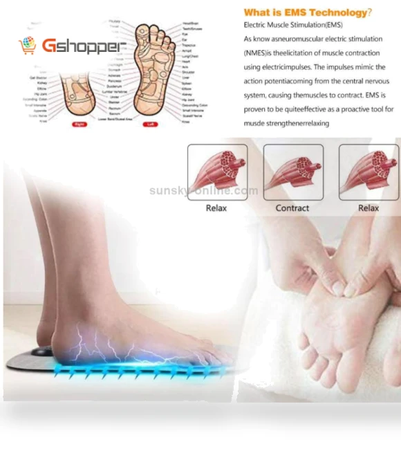 Microcurrent Intelligent Foot Pad Foot Massage Pad — Foot Care Solutions