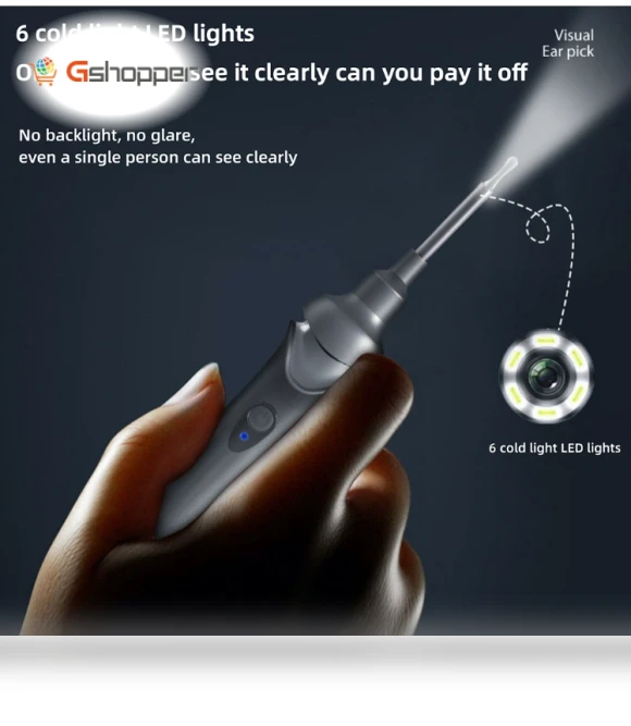 LED Electric Ear Cleaning Tool with Light — Drops