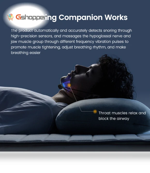 Portable Anti-Snoring Sleeping Corrector Device — Medicinal Aids