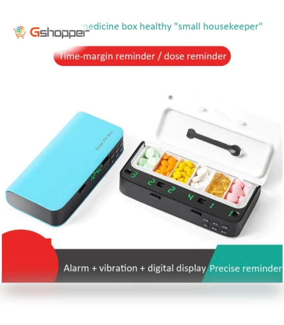 Intelligent Electronic Small Pill Box with Reminder — Medication Accessories