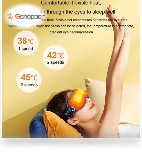 Intelligent Graphene Heated Eye Massager Mask for Fatigue Relief — Rollers & Pens, क्लाउड सेंस