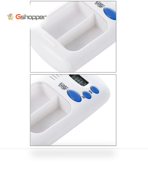 Smart Portable Electronic Pill Box 2 Compartments — Medication Accessories