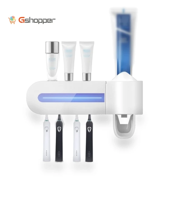 Ultraviolet Toothbrush Sterilizer with Wall Mount — Toothbrush Holders