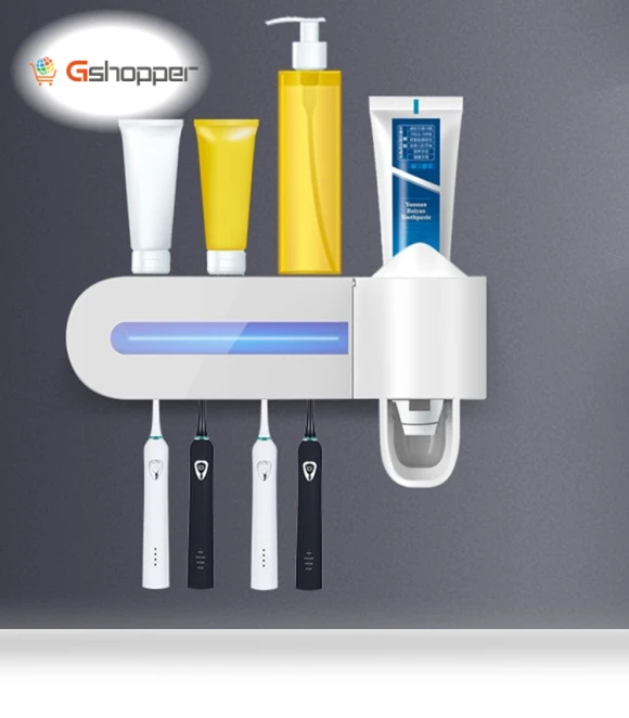 Ultraviolet Toothbrush Sterilizer with Wall Mount — Toothbrush Holders