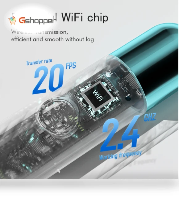 WiFi Intelligent Visual Ear Spoon Hi-Def Endoscope — Syringes, X1
