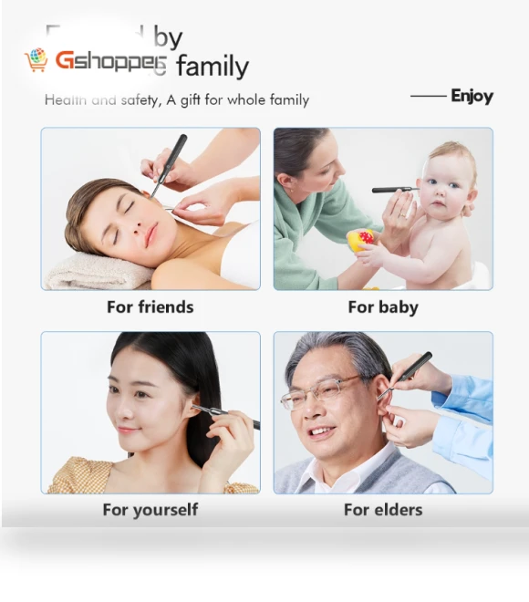 WiFi Intelligent Visual Ear Spoon Hi-Def Endoscope — Syringes, X1
