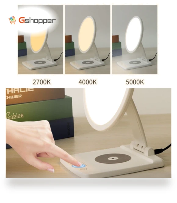 Wireless Charging SAD Light Therapy Lamp with Intelligent Timing — Light Therapy Solutions