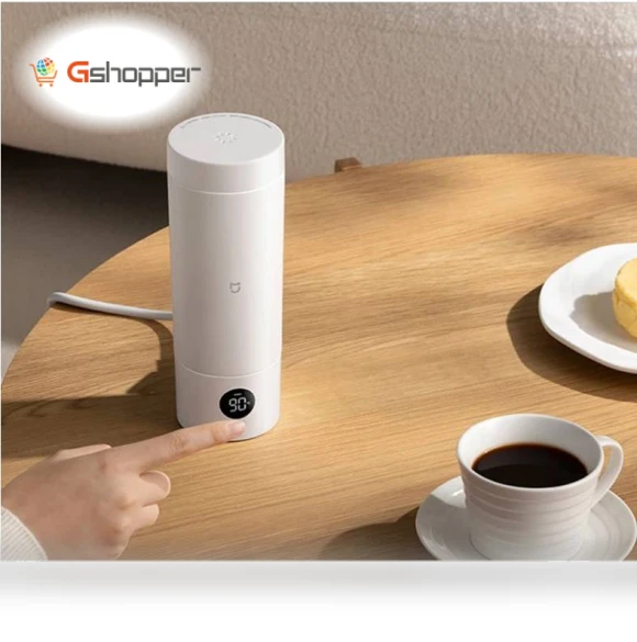 Smart Portable Electric Heating Cup with Temperature LED Display — Travel Drinkware, Xiaomi