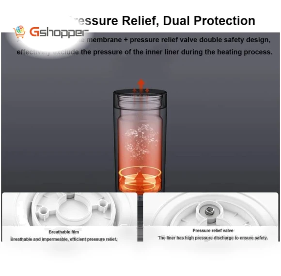 Smart Portable Electric Heating Cup with Temperature LED Display — Travel Drinkware, Xiaomi