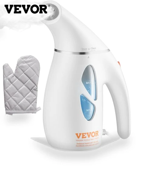 Portable Handheld Fabric Steamer 900W with Detachable Water Tank — Travel Steamers, VEVOR