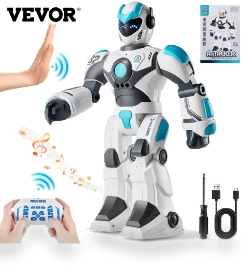RC Robot Toy Talking Dancing Gesture and Voice Remote Control Programmable — Interactive Figures & Robots, VEVOR