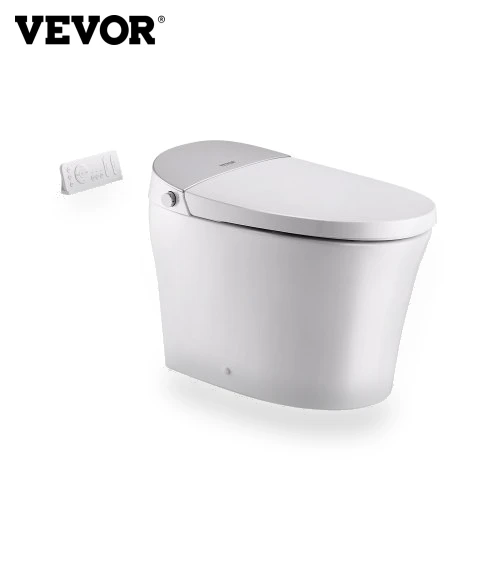 Smart Toilet with Heated Seat and Auto Freshening — Bathroom Essentials, VEVOR