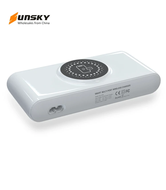 6 in 1 72W Multifunctional Smart Charger with LED Ambient Light — Chargers, F9A