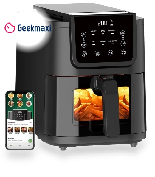 6-in-1 Smart Air Fryer and Toaster, 5L, 1500W — Air Fryers, Chefree