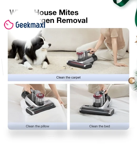 Cordless Bed Vacuum Cleaner for Mattresses, Dual Cup Design, Smart Dust Sensor — Vacuums, JIMMY
