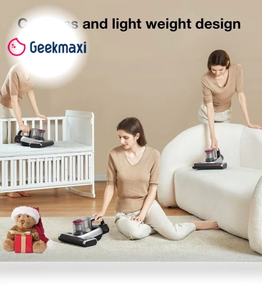 Cordless Bed Vacuum Cleaner for Mattresses, Dual Cup Design, Smart Dust Sensor — Vacuums, JIMMY