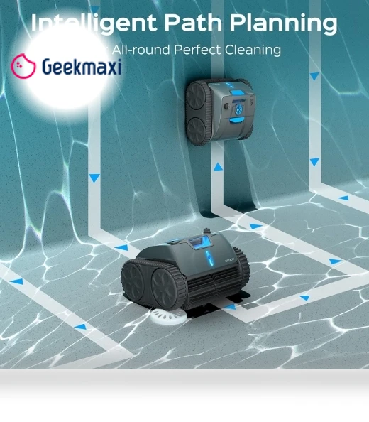 Cordless Pool Robot Vacuum with APP, 240min Max Runtime, 3 Cleaning Modes, Wall Climbing — Smart Cleaning Robots, WYBOT