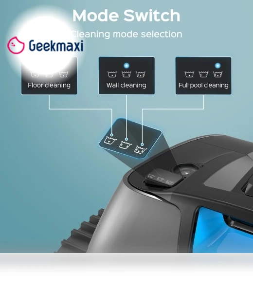 Cordless Pool Robot Vacuum with APP, 240min Max Runtime, 3 Cleaning Modes, Wall Climbing — Smart Cleaning Robots, WYBOT
