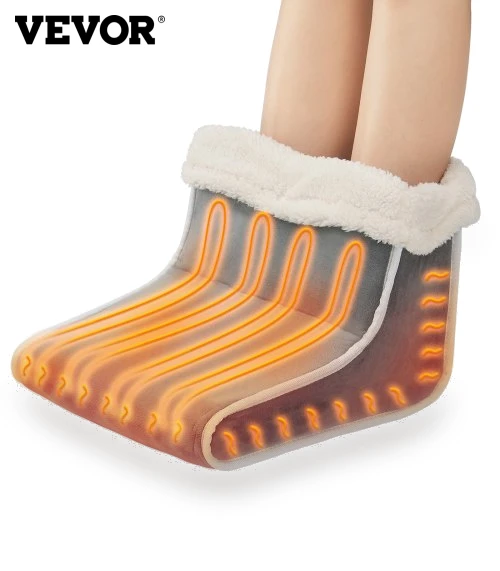 Electric Foot Warmer Slippers with Smart Timer — Foot Warmers, VEVOR