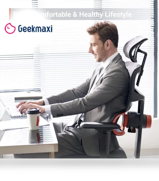 Ergonomic Chair with Adaptive Lower Back Support, Adjustable Armrest and Headrest — Back & Seat Cushions, NEWTRAL