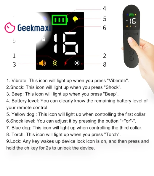 Intelligent Dog Training Device with Two-Color Light Design, Ultrasonic Dog Training, IPX7 Waterproof — Training Collars, NONAME