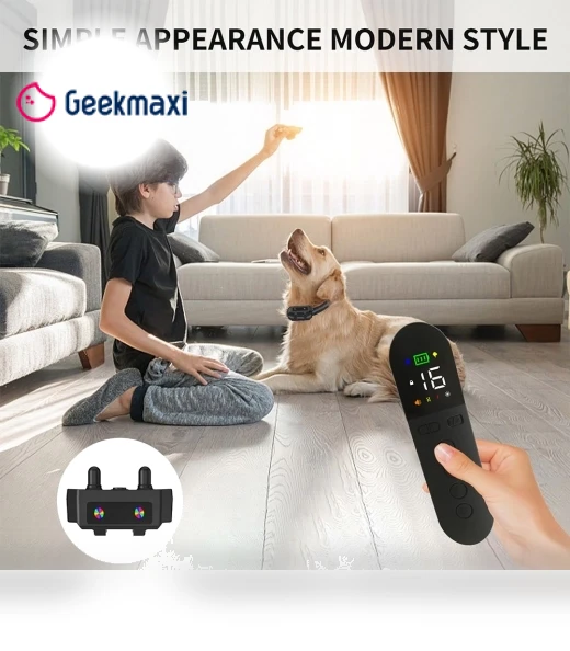 Intelligent Dog Training Device with Two-Color Light Design, Ultrasonic Dog Training, IPX7 Waterproof — Training Collars, NONAME