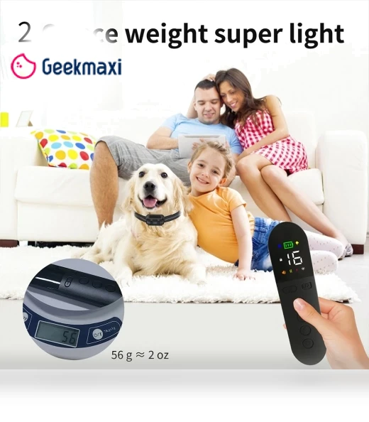 Intelligent Dog Training Device with Two-Color Light Design, Ultrasonic Dog Training, IPX7 Waterproof — Training Collars, NONAME