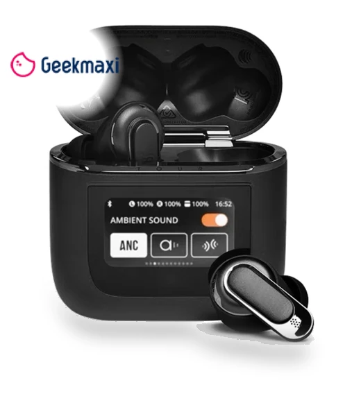 Smart LCD Touchscreen Bluetooth 5.3 Earbuds, Waterproof Wireless Sport Headphones — Audio Gear, NONAME
