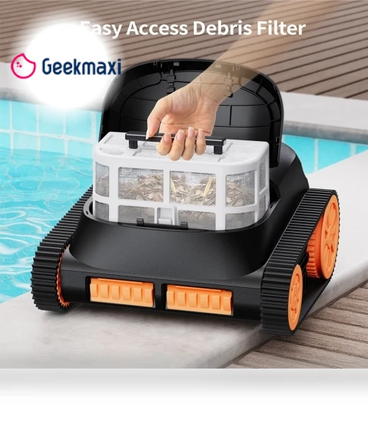 Cordless Robotic Pool Cleaner with Smart Navigation — Automated Pool Maintenance, CoasTeering