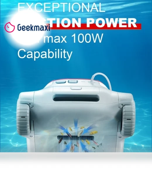 Cordless Robotic Pool Vacuum Cleaner with Smart Navigation — Automated Pool Maintenance, Genkinno